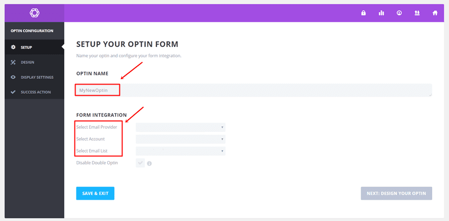 Configuring Bloom’s Opt-In Form