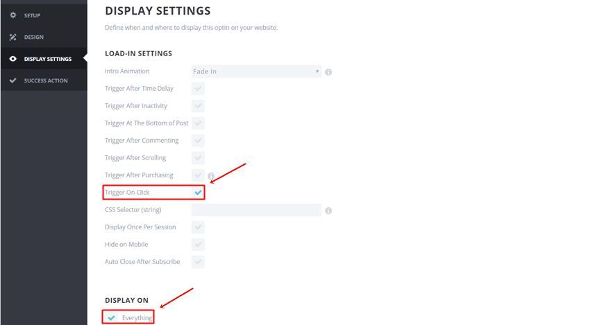 Configure the Different Triggers with Bloom