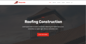 Koncrete – Roofing Service & Construction on Divi Cake