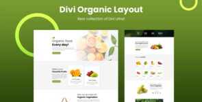 Divi Organic Layout on Divi Cake