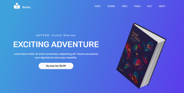 Online Single Book Store on Divi Cake