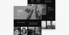 Photography Divi Layout on Divi Cake