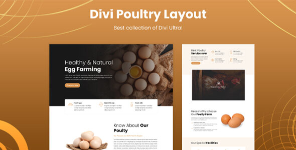 Divi Poultry Layout on Divi Cake