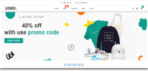 Shopping E-Commerce Website on Divi Cake