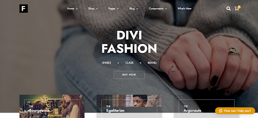 Divi Fashion by AppWorld, a premade Divi child theme for a fashion designer, personal stylist, or an e-commerce enthusiast for a WooCommerce website.