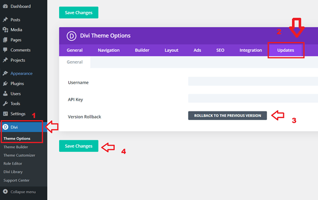 Version rollback lets you switch back to a previous Divi version, which can be a lifesaver for fixing those frustrating Divi Bugs.