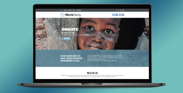 World Charity Layout Pack for Divi Theme on Divi Cake